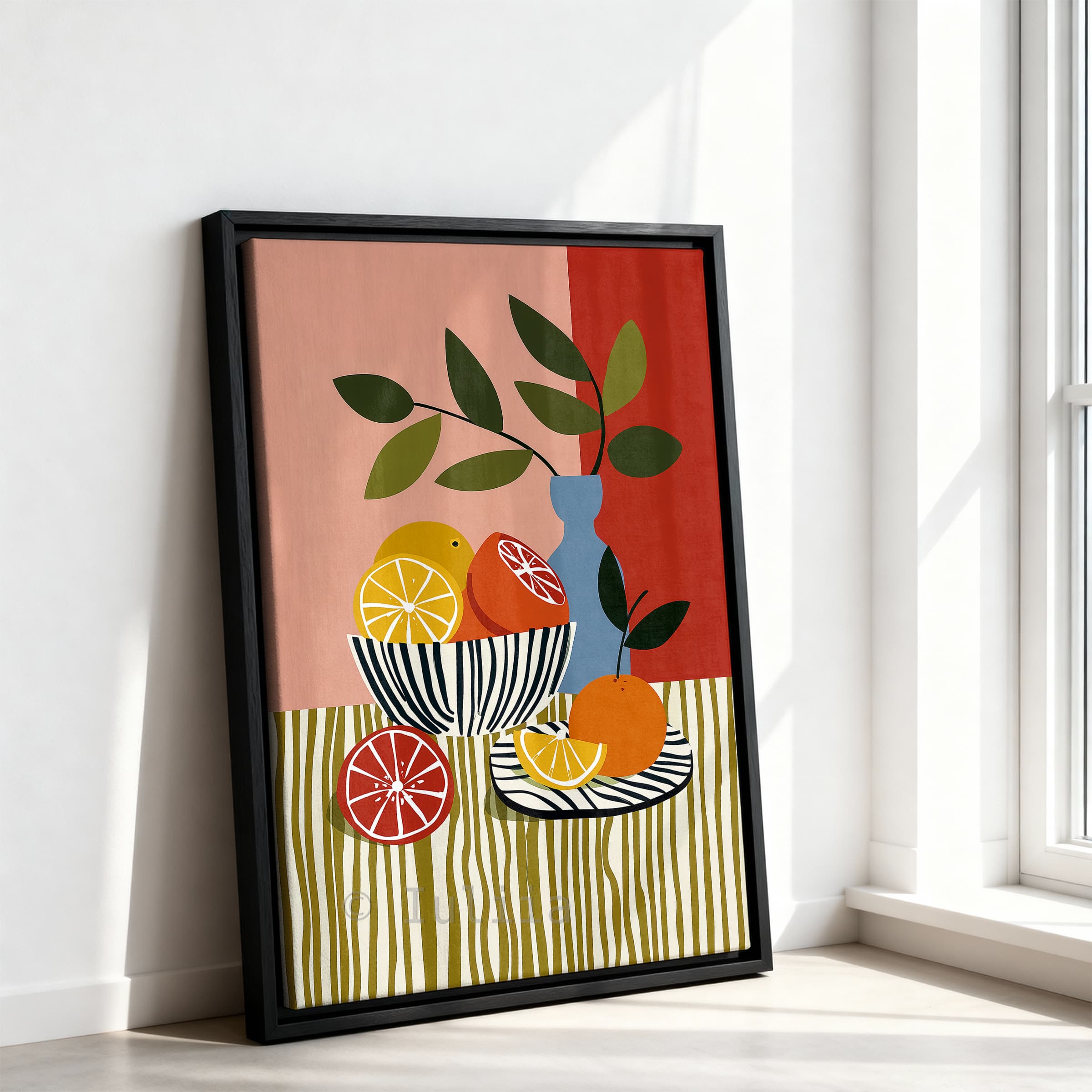 Harvest Inspired Decor Canvas, Citrus Still Life Print, Orange and Lemon Artwork, Colorful Kitchen Wall Decor - photo #7