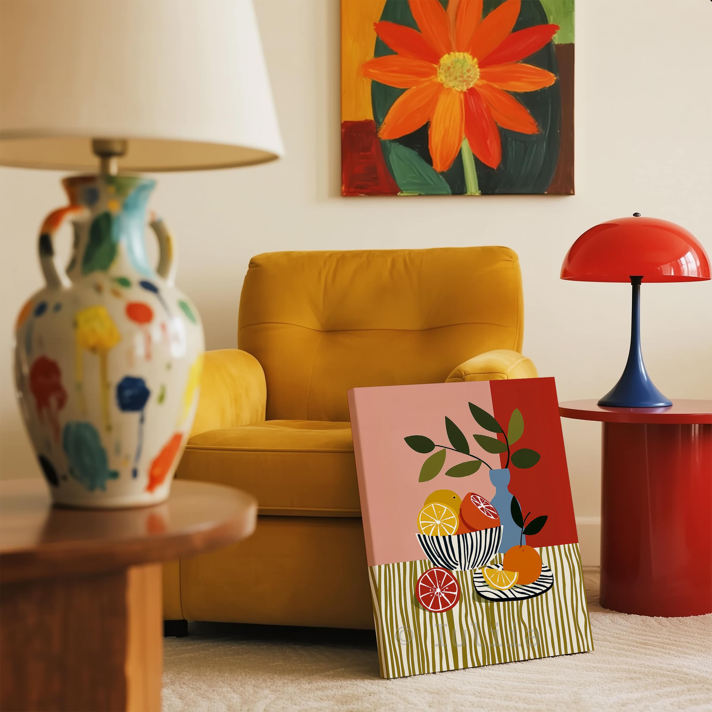 Harvest Inspired Decor Canvas, Citrus Still Life Print, Orange and Lemon Artwork, Colorful Kitchen Wall Decor - photo #11