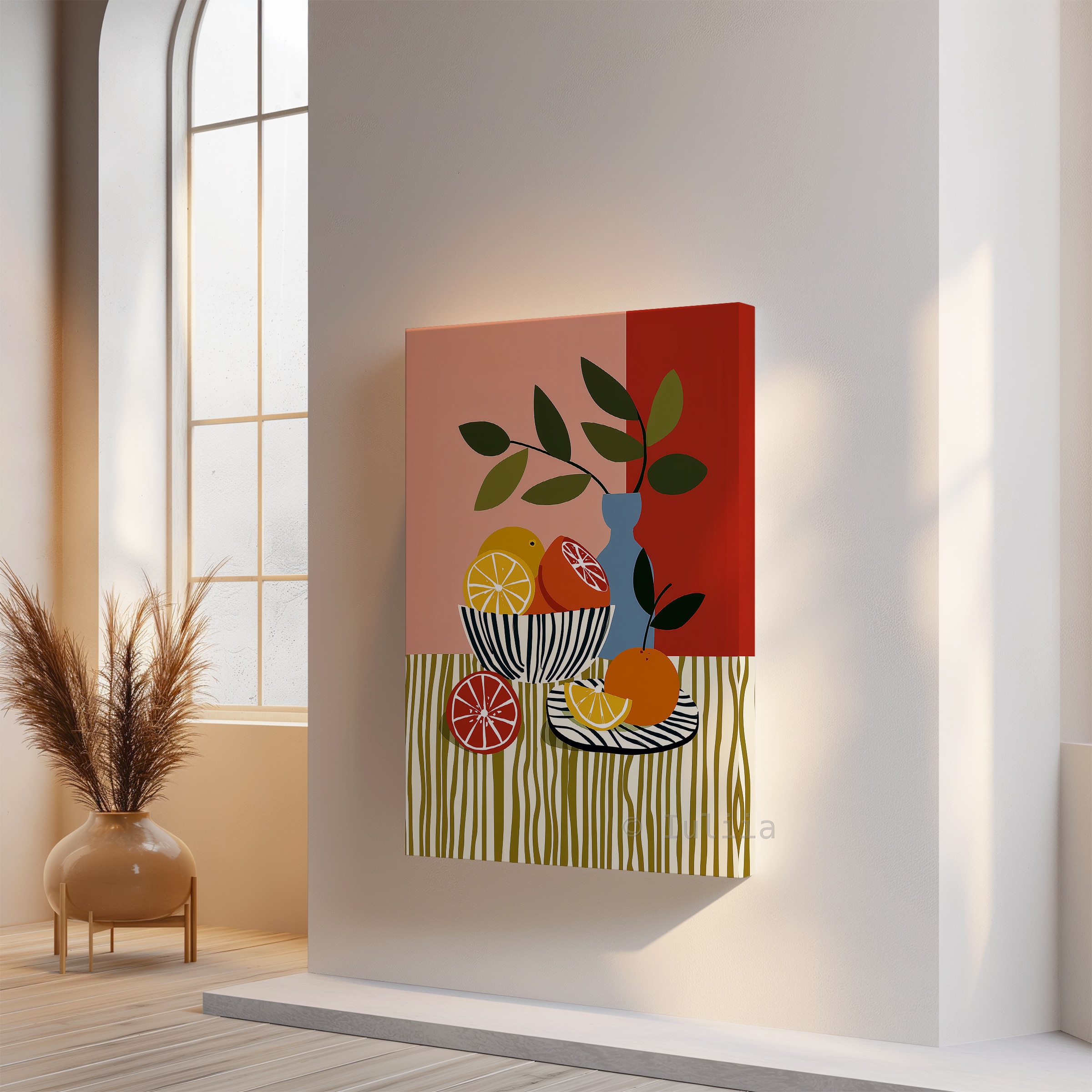 Harvest Inspired Decor Canvas, Citrus Still Life Print, Orange and Lemon Artwork, Colorful Kitchen Wall Decor - photo #15