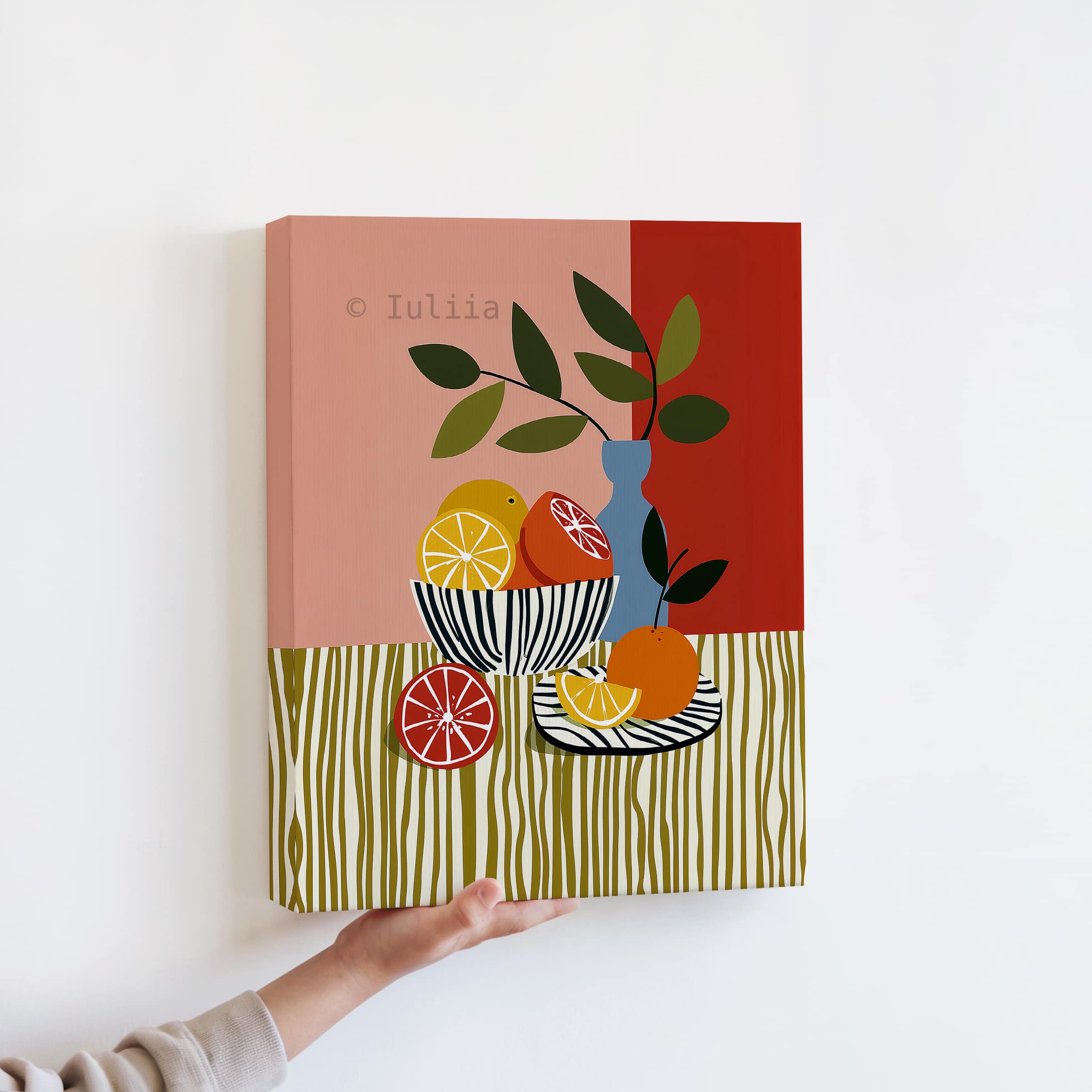 Harvest Inspired Decor Canvas, Citrus Still Life Print, Orange and Lemon Artwork, Colorful Kitchen Wall Decor - photo #10