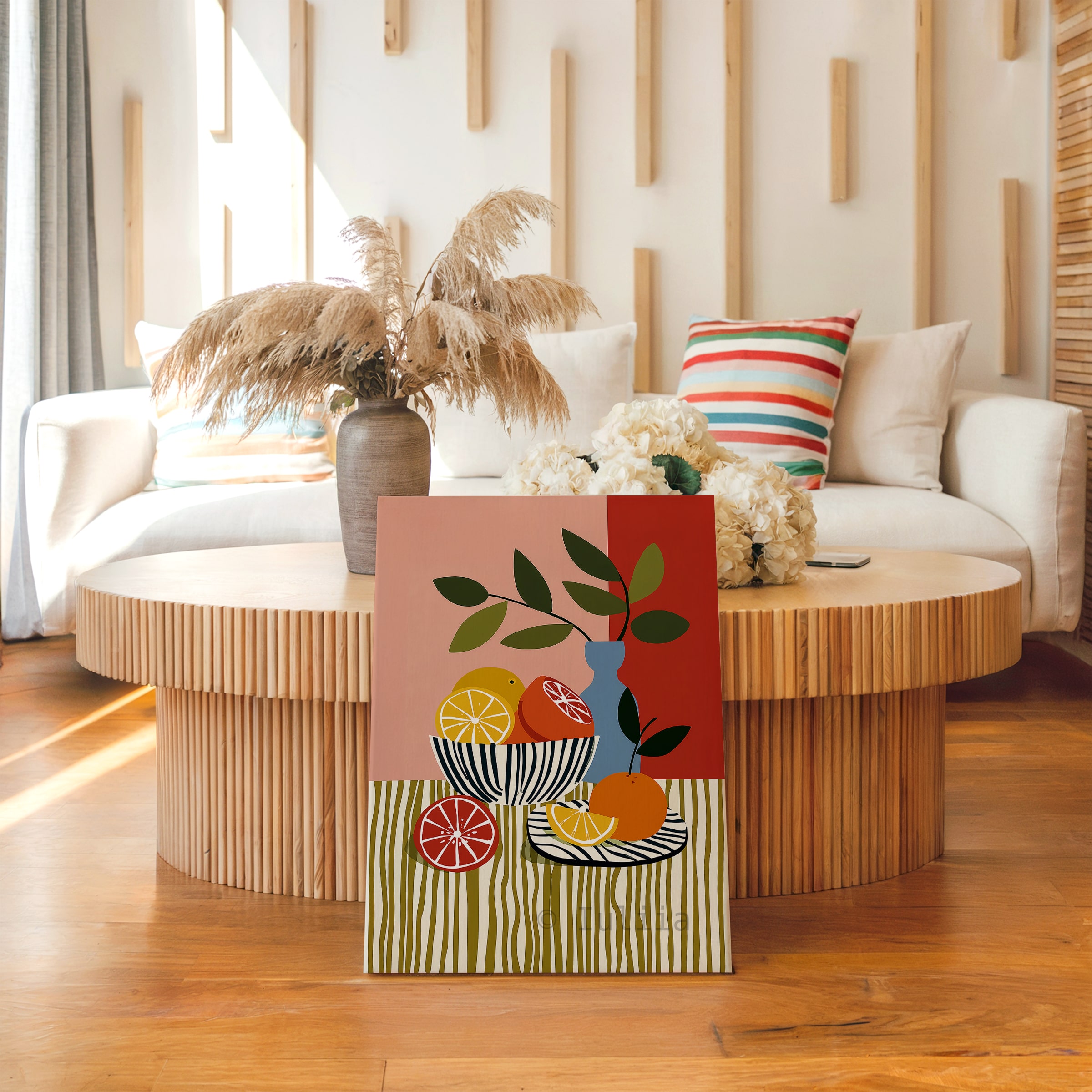 Harvest Inspired Decor Canvas, Citrus Still Life Print, Orange and Lemon Artwork, Colorful Kitchen Wall Decor - photo #4