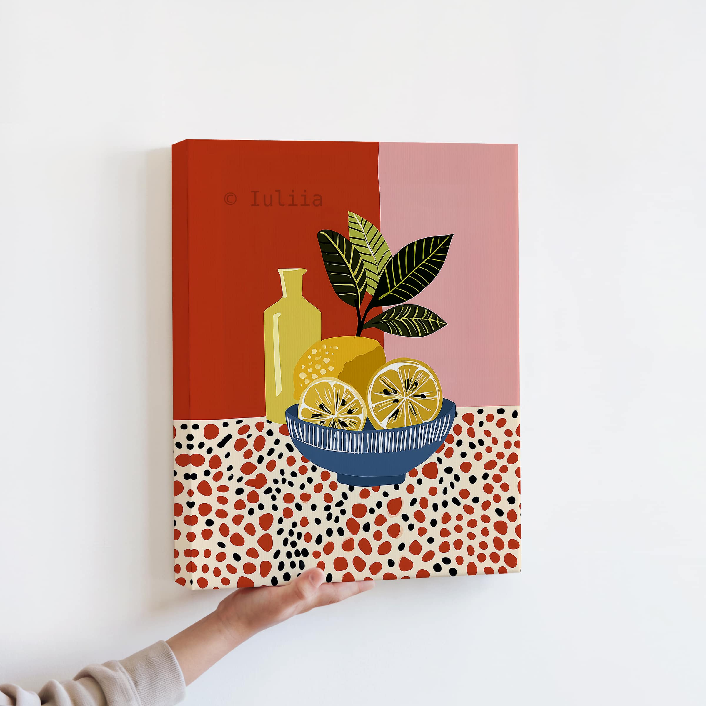 Citrus Grove Art Canvas, Lemon Wall Art, Botanical Kitchen Decor, Modern Fruit Illustration, Colorful Home Accent - photo #10