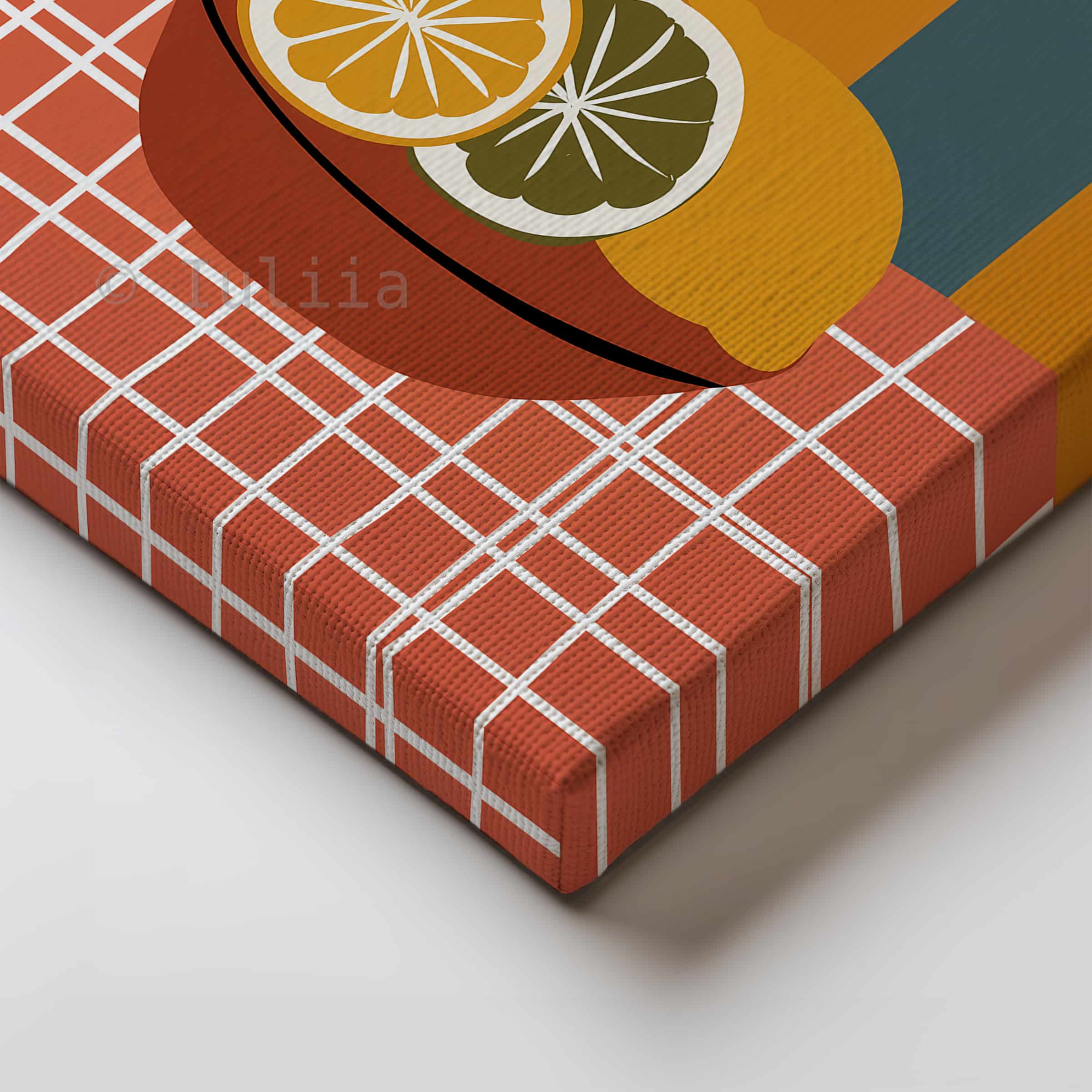 Restaurant Inspired Decor Canvas, Lobster Still Life Print, Citrus Illustration, Modern Kitchen Art, European Bistro Style Artwork - photo #1