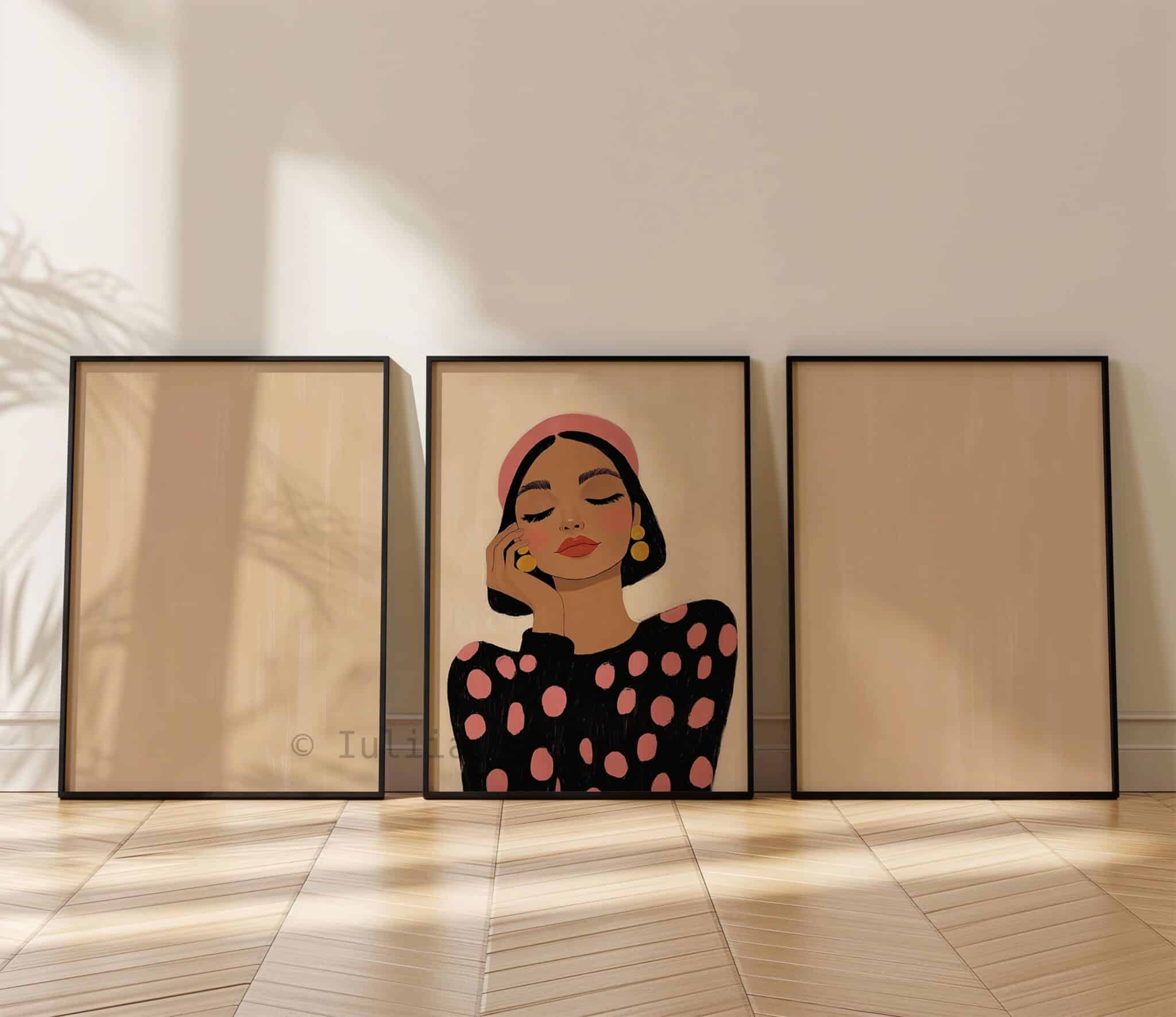 Chic Fashion Portrait Set of 3, Elegant Woman Prints, Modern Boutique Wall Art, Feminine Gallery Decor, Stylish Bedroom Posters - photo #11