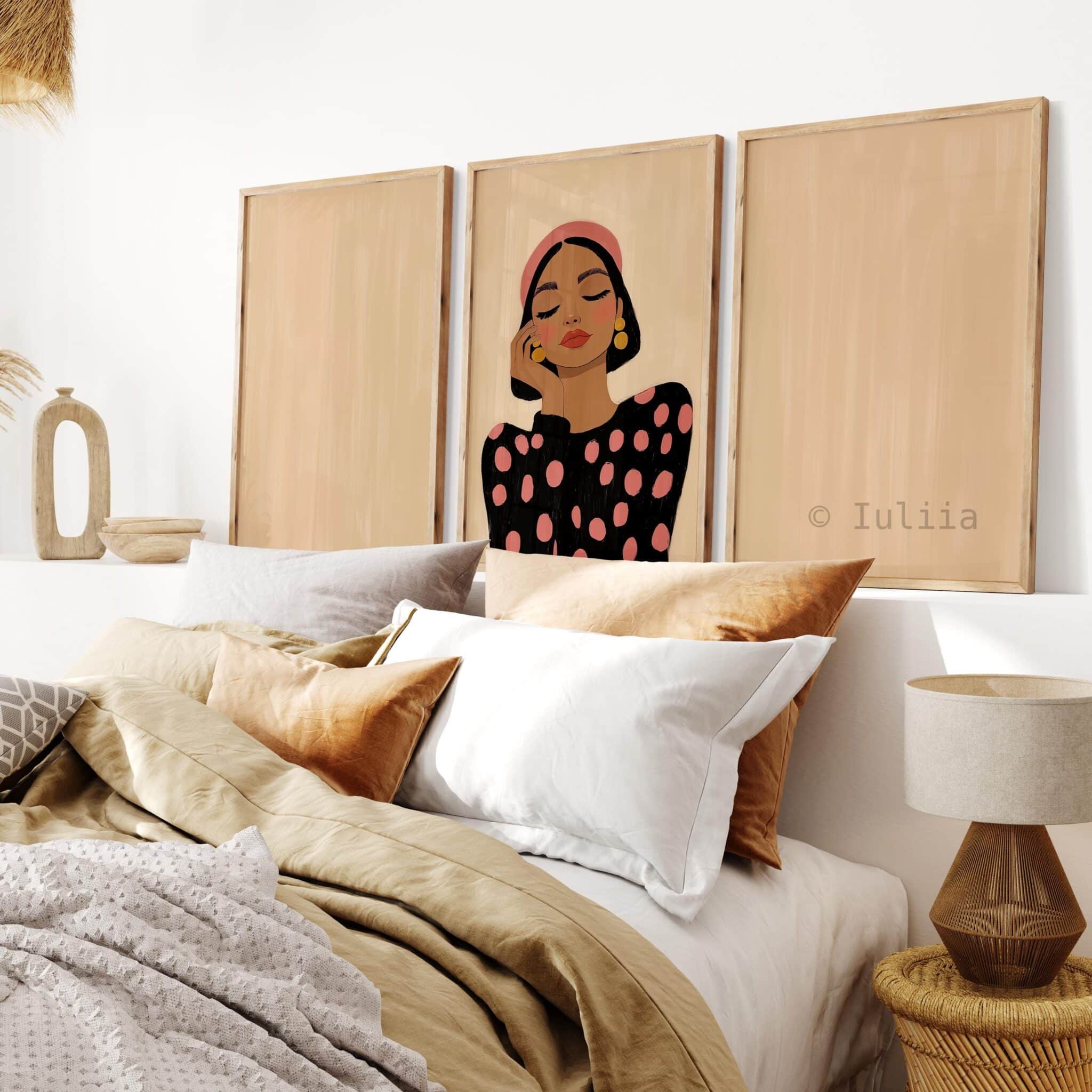 Chic Fashion Portrait Set of 3, Elegant Woman Prints, Modern Boutique Wall Art, Feminine Gallery Decor, Stylish Bedroom Posters - photo #2