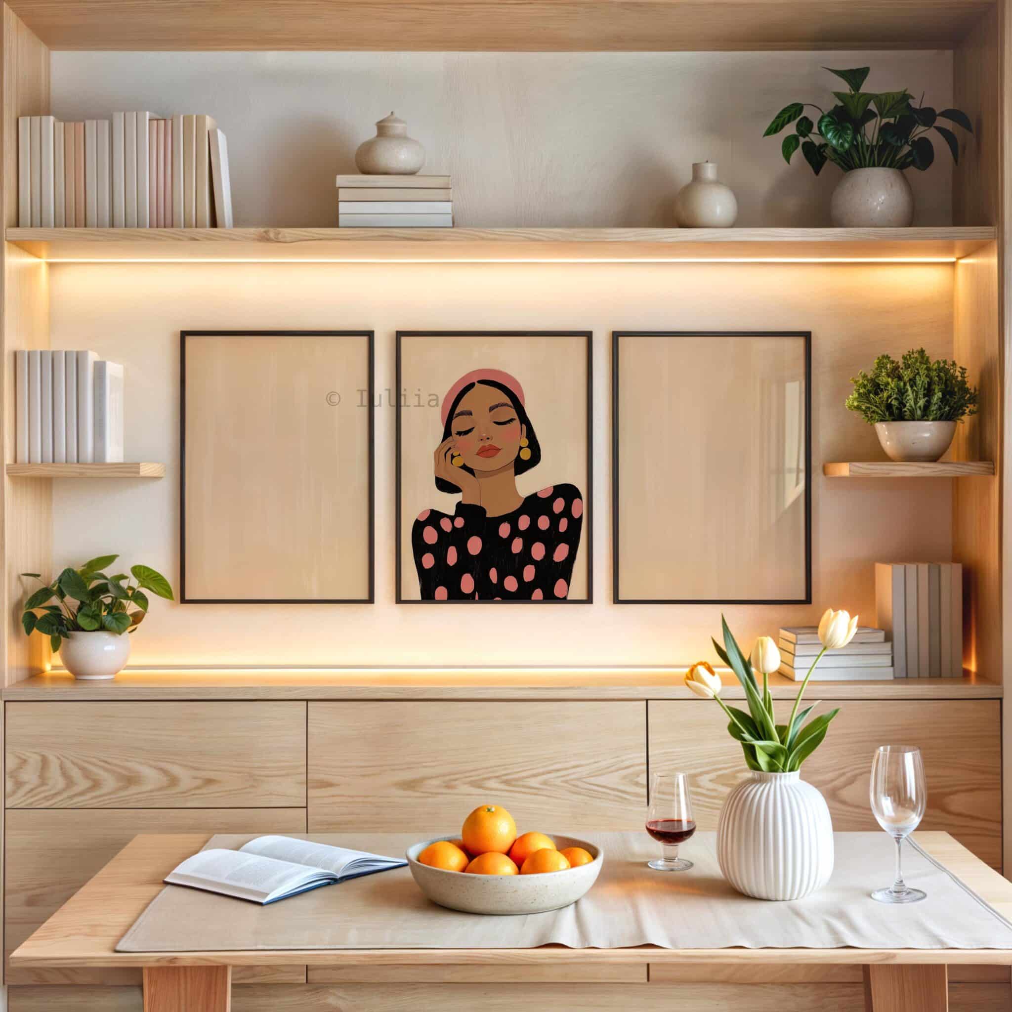 Chic Fashion Portrait Set of 3, Elegant Woman Prints, Modern Boutique Wall Art, Feminine Gallery Decor, Stylish Bedroom Posters - photo #8