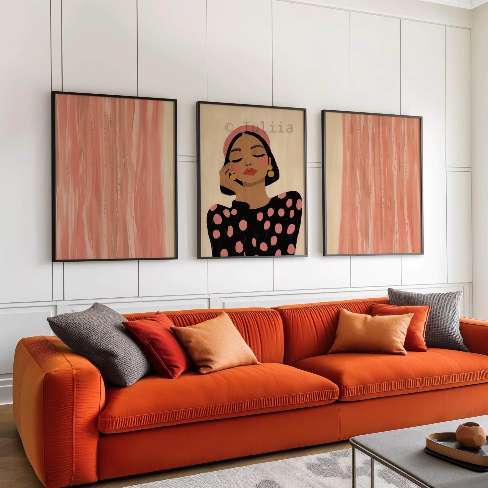 Blush Beauty Set of 3 Posters, Elegant Female Portrait Prints, Soft Glam Wall Decor, Feminine Bedroom Artwork, Modern Fashion Art - photo #9