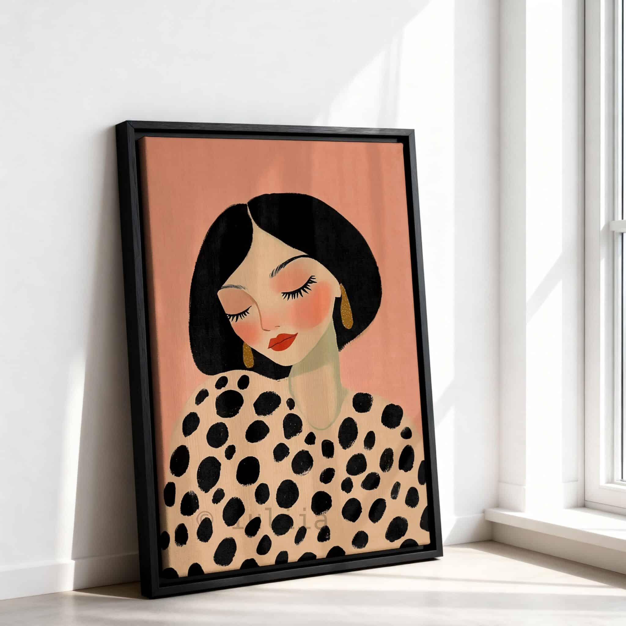 Stylish Woman Art Three Panels Canvas, Minimalist Portrait Triptych, Blush Pink Contemporary Set of 3 Wall Decor, Parisian Bedroom Style - photo #11