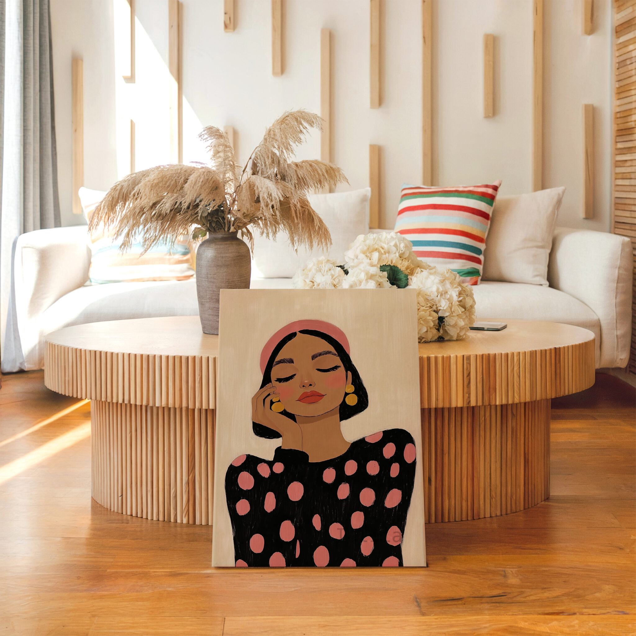 Fashion Illustration Canvas, Chic Woman Portrait Artwork, Modern Editorial Wall Decor, Feminine Living Room Statement Piece - photo #13
