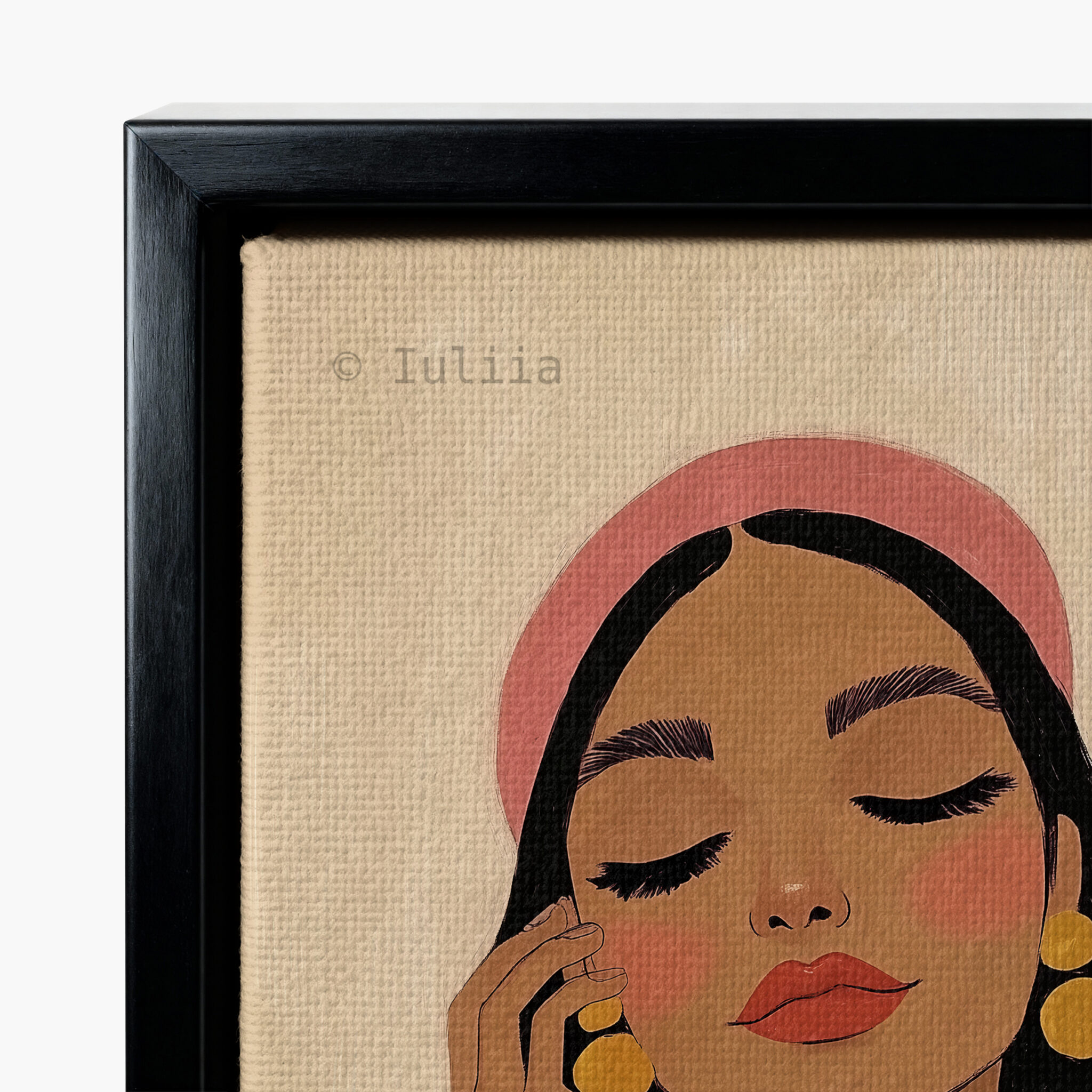 Fashion Illustration Canvas, Chic Woman Portrait Artwork, Modern Editorial Wall Decor, Feminine Living Room Statement Piece - photo #9