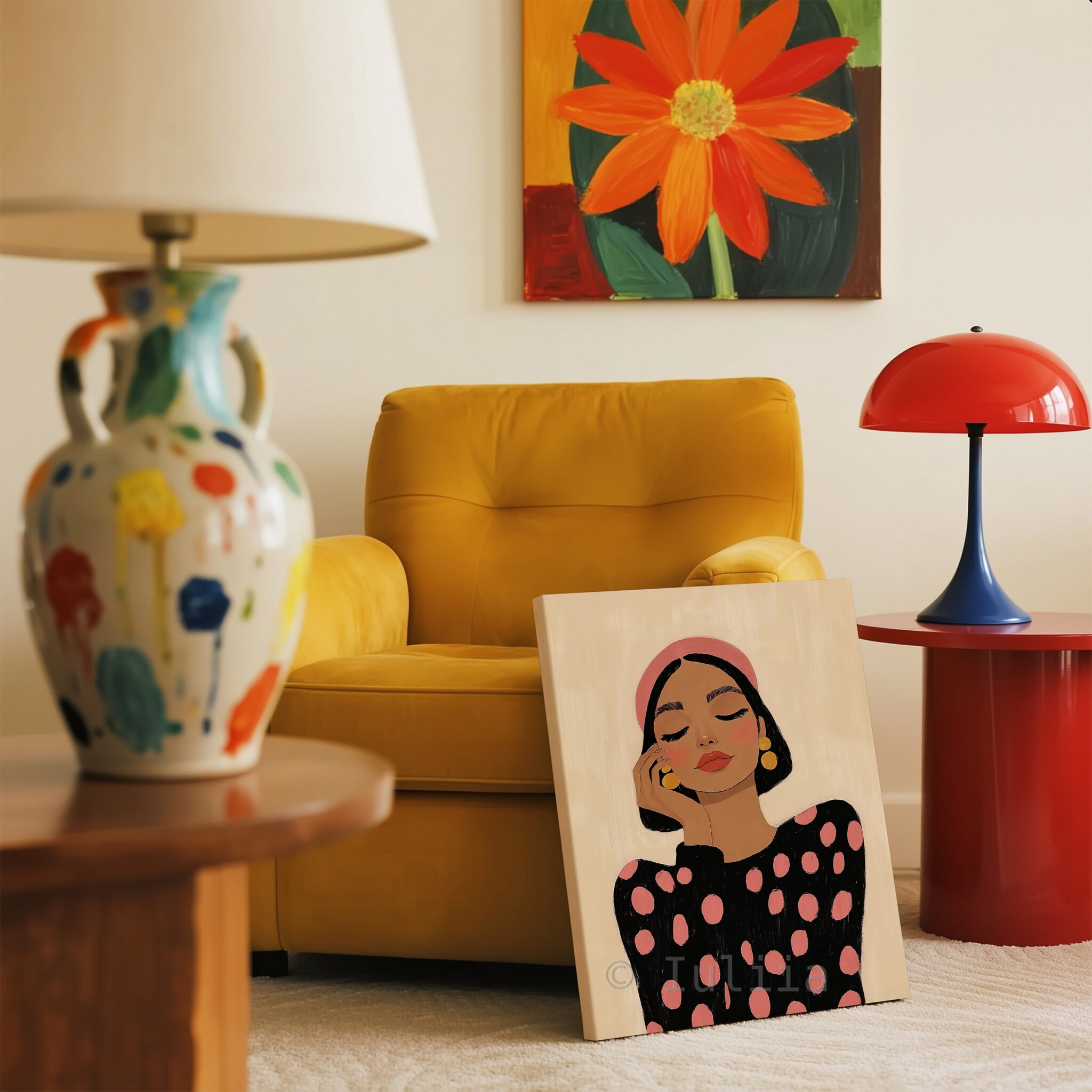 Fashion Illustration Canvas, Chic Woman Portrait Artwork, Modern Editorial Wall Decor, Feminine Living Room Statement Piece - photo #11