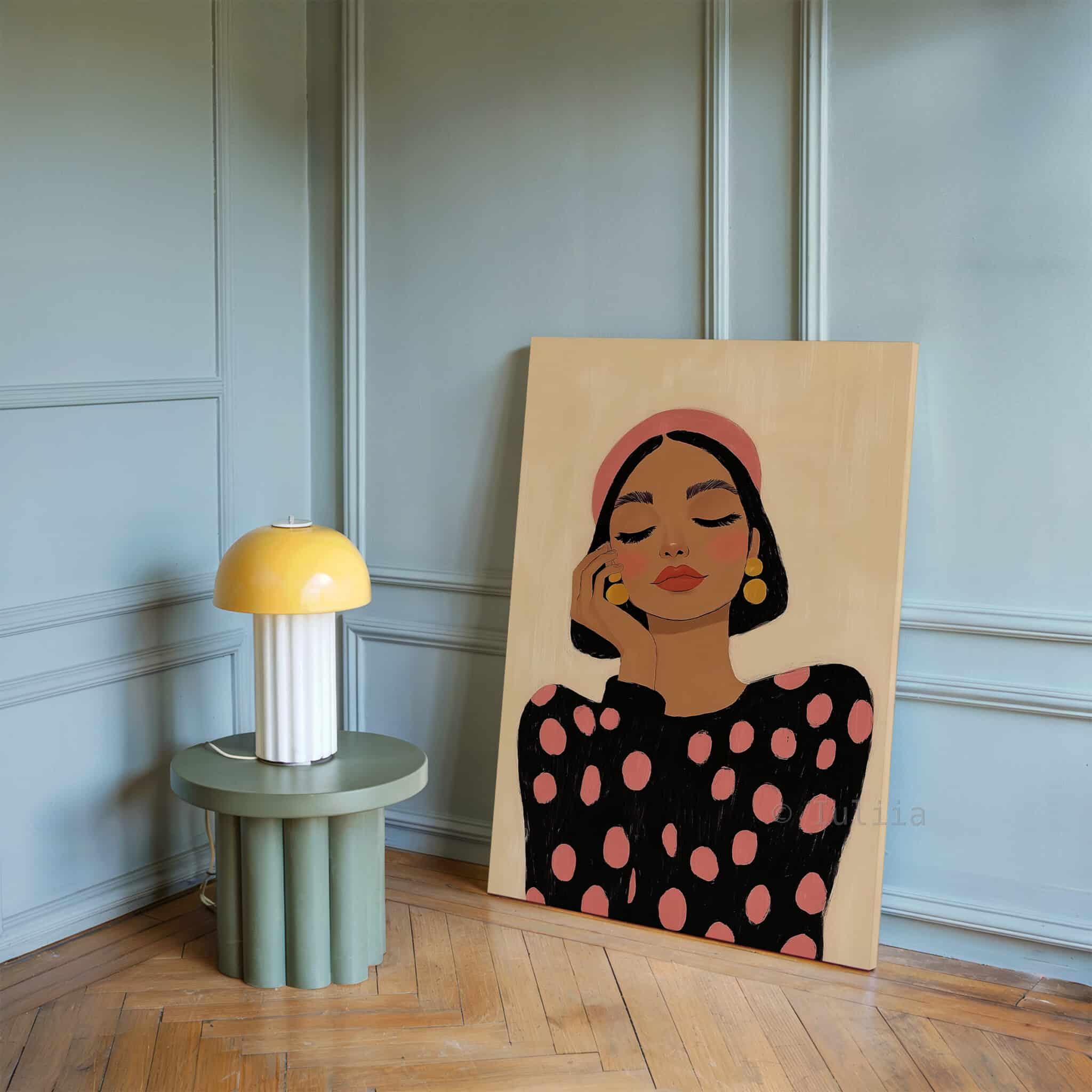 Fashion Illustration Canvas, Chic Woman Portrait Artwork, Modern Editorial Wall Decor, Feminine Living Room Statement Piece - photo #16