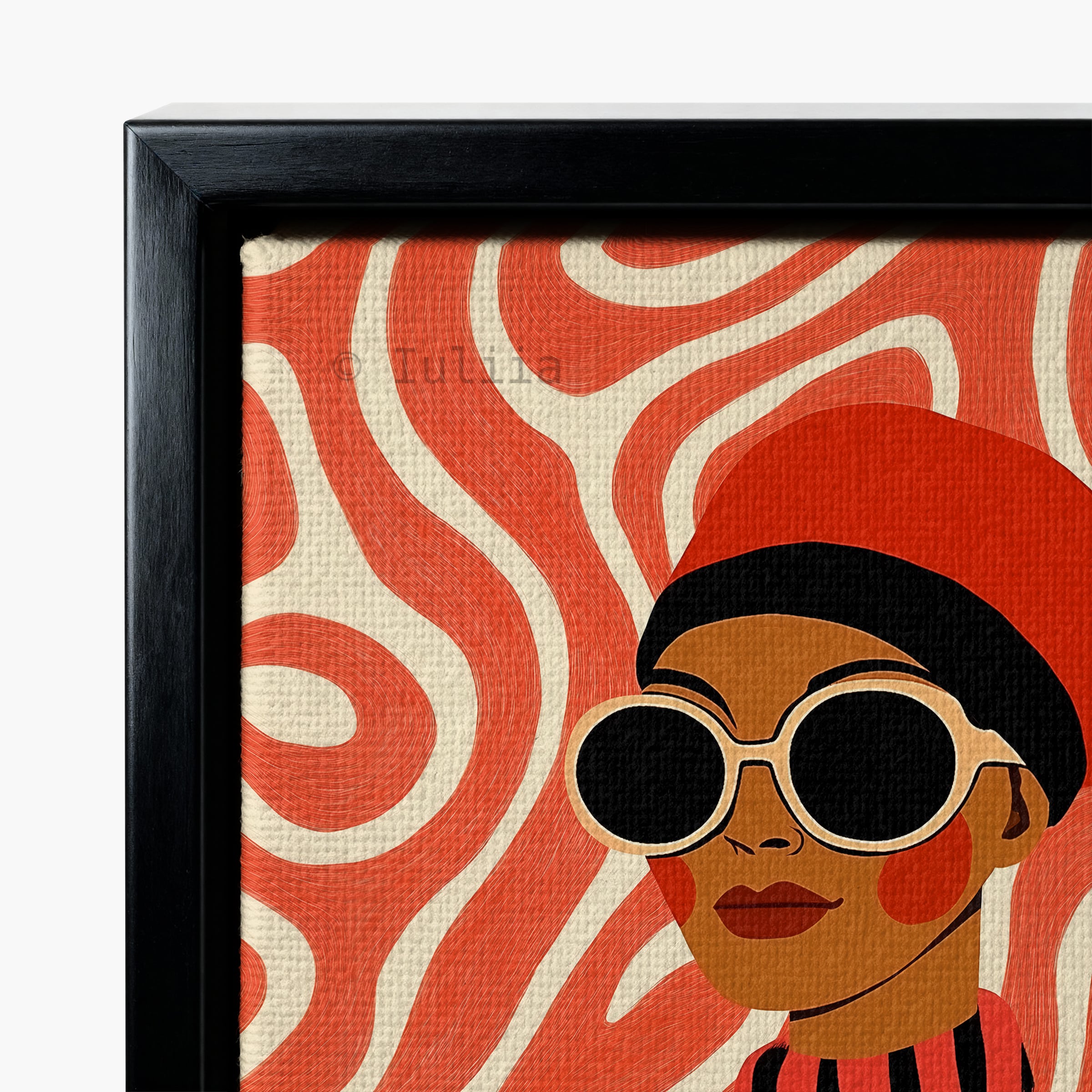 Modern Fashion Illustration Canvas, Editorial Woman Portrait Artwork, Bold Red Fashion Wall Art, Contemporary Living Room Bedroom Decor - photo #9