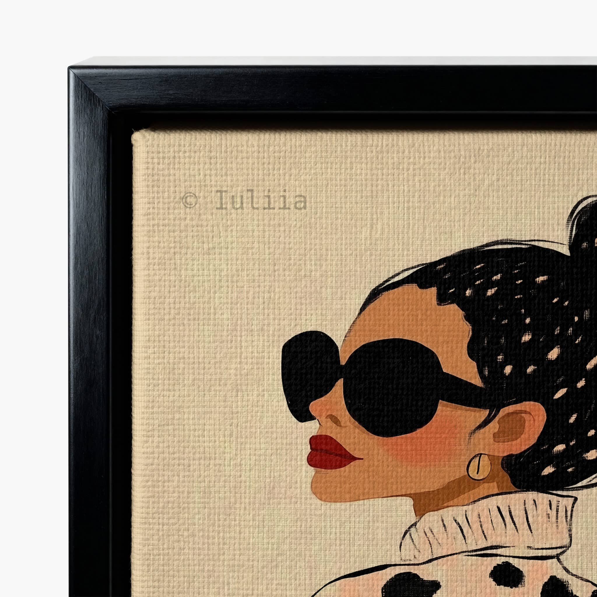 Chic Fashion Decor Canvas, Stylish Woman Portrait Print, Modern Minimalist Wall Art, Contemporary Bedroom Living Room Decor - photo #9