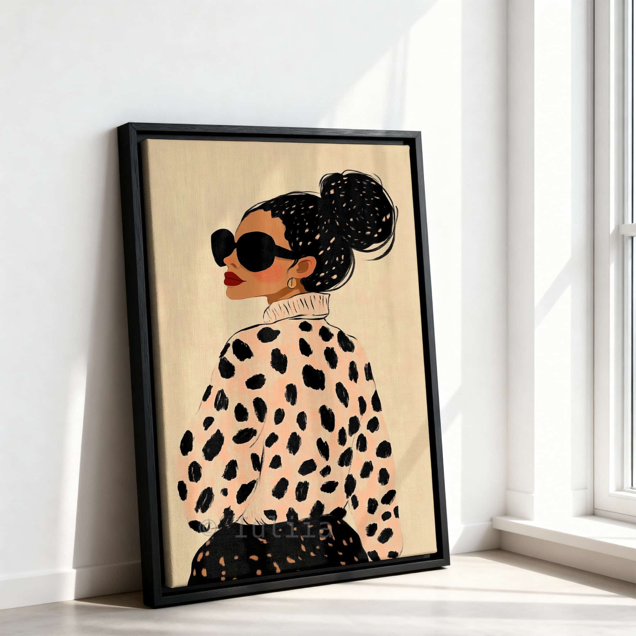 Chic Fashion Decor Canvas, Stylish Woman Portrait Print, Modern Minimalist Wall Art, Contemporary Bedroom Living Room Decor - photo #10