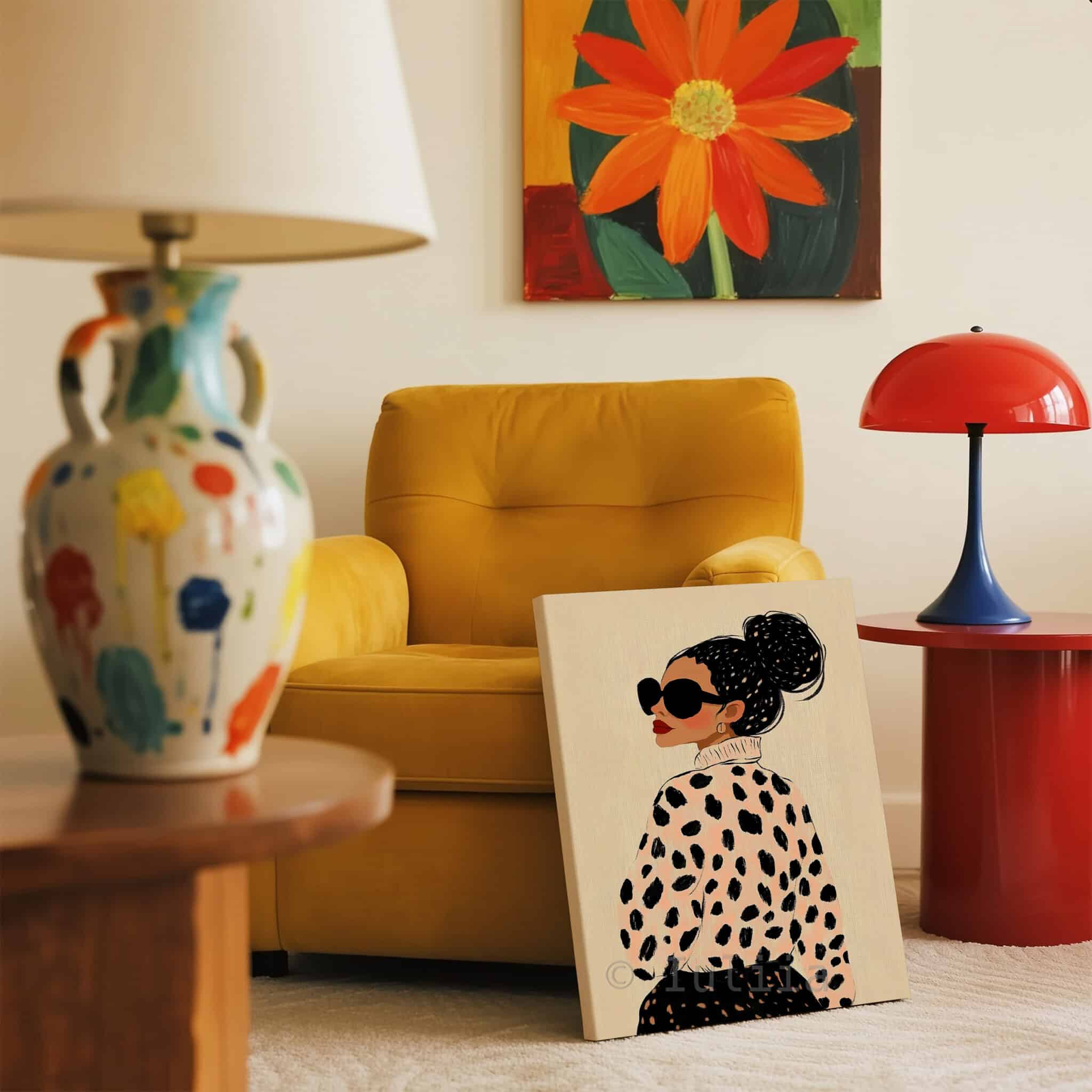 Chic Fashion Decor Canvas, Stylish Woman Portrait Print, Modern Minimalist Wall Art, Contemporary Bedroom Living Room Decor - photo #11
