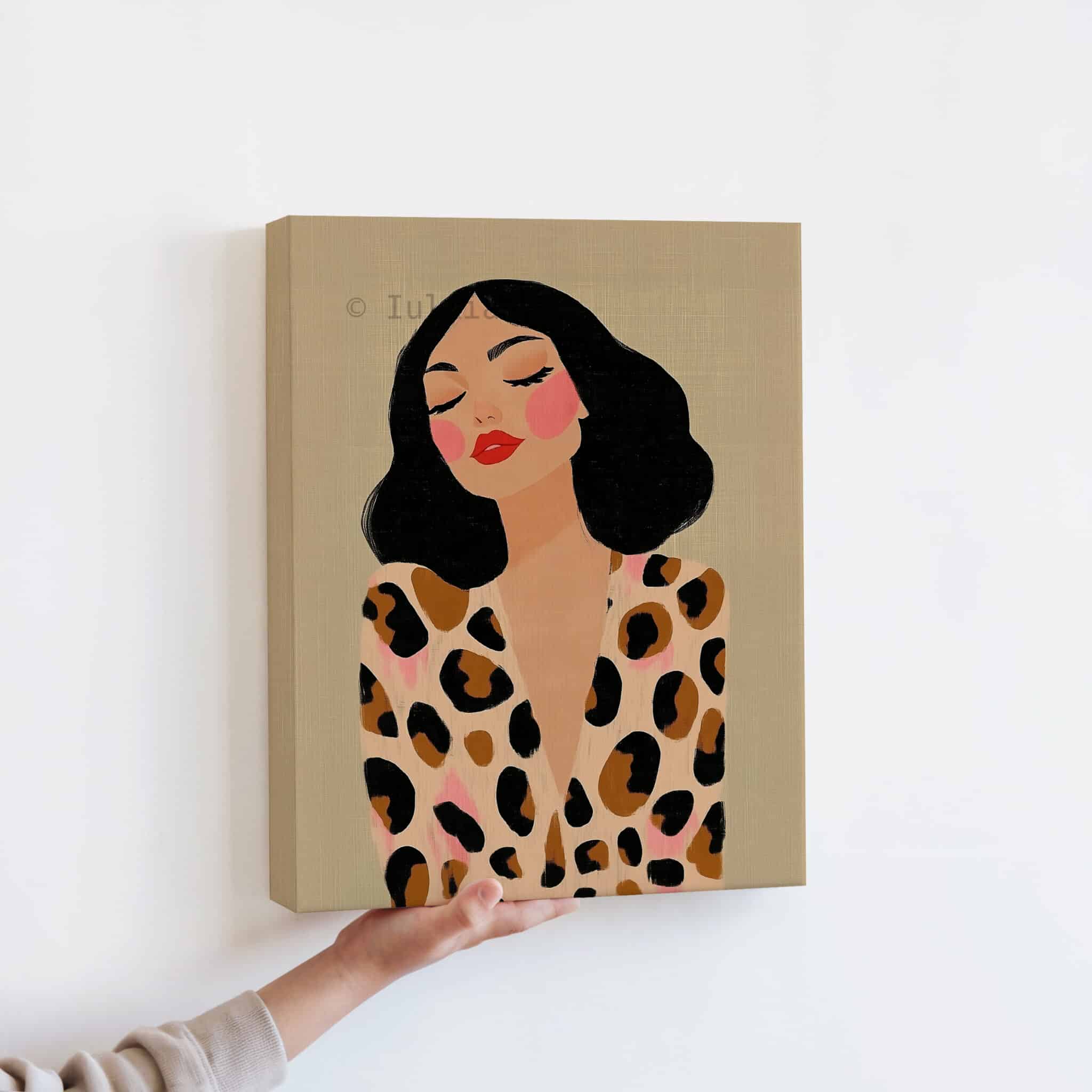 Elegant Woman Portrait Canvas, Modern Female Wall Art, Minimalist Fashion Print Artwork, Contemporary Bedroom Living Room Decor - photo #12