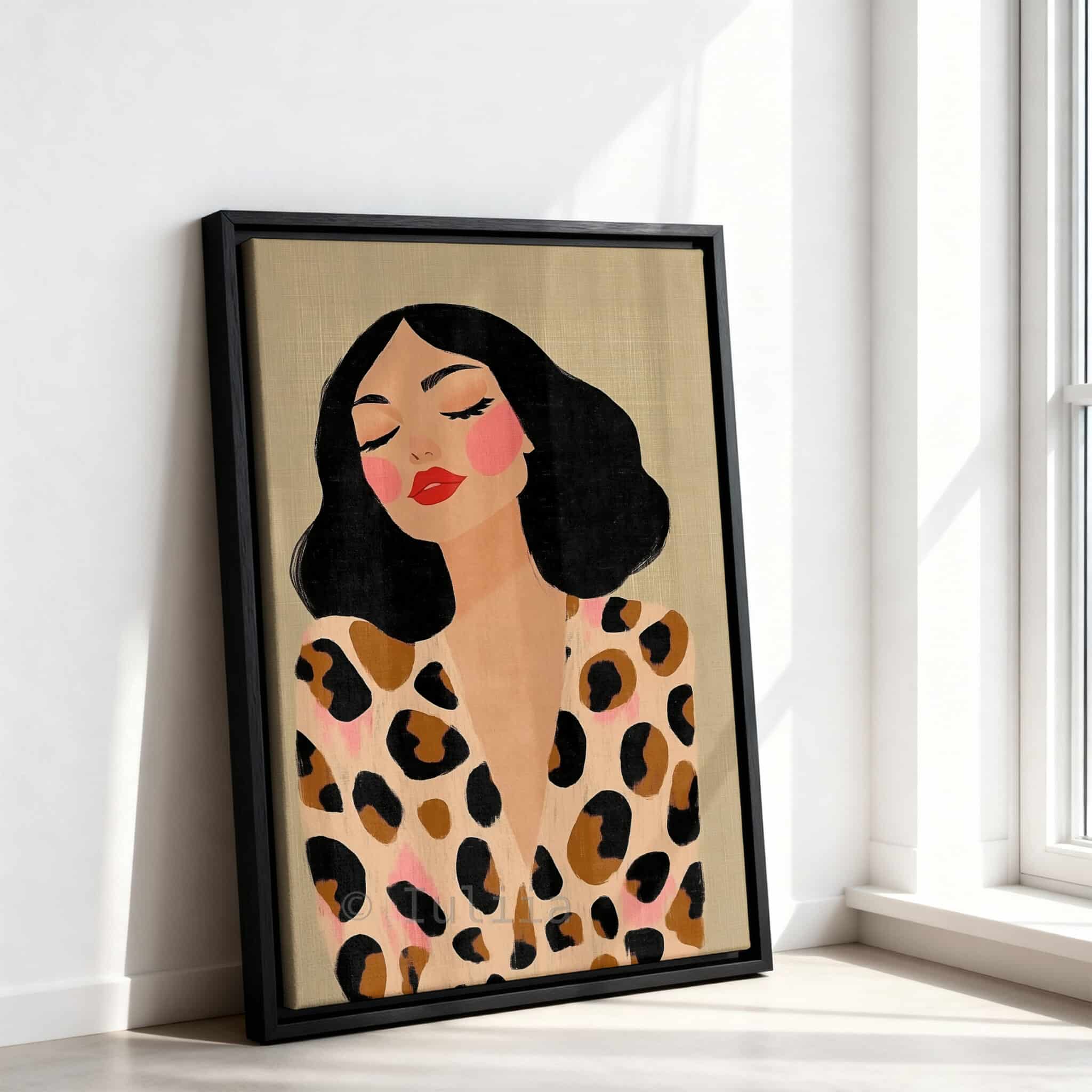 Elegant Woman Portrait Canvas, Modern Female Wall Art, Minimalist Fashion Print Artwork, Contemporary Bedroom Living Room Decor - photo #10
