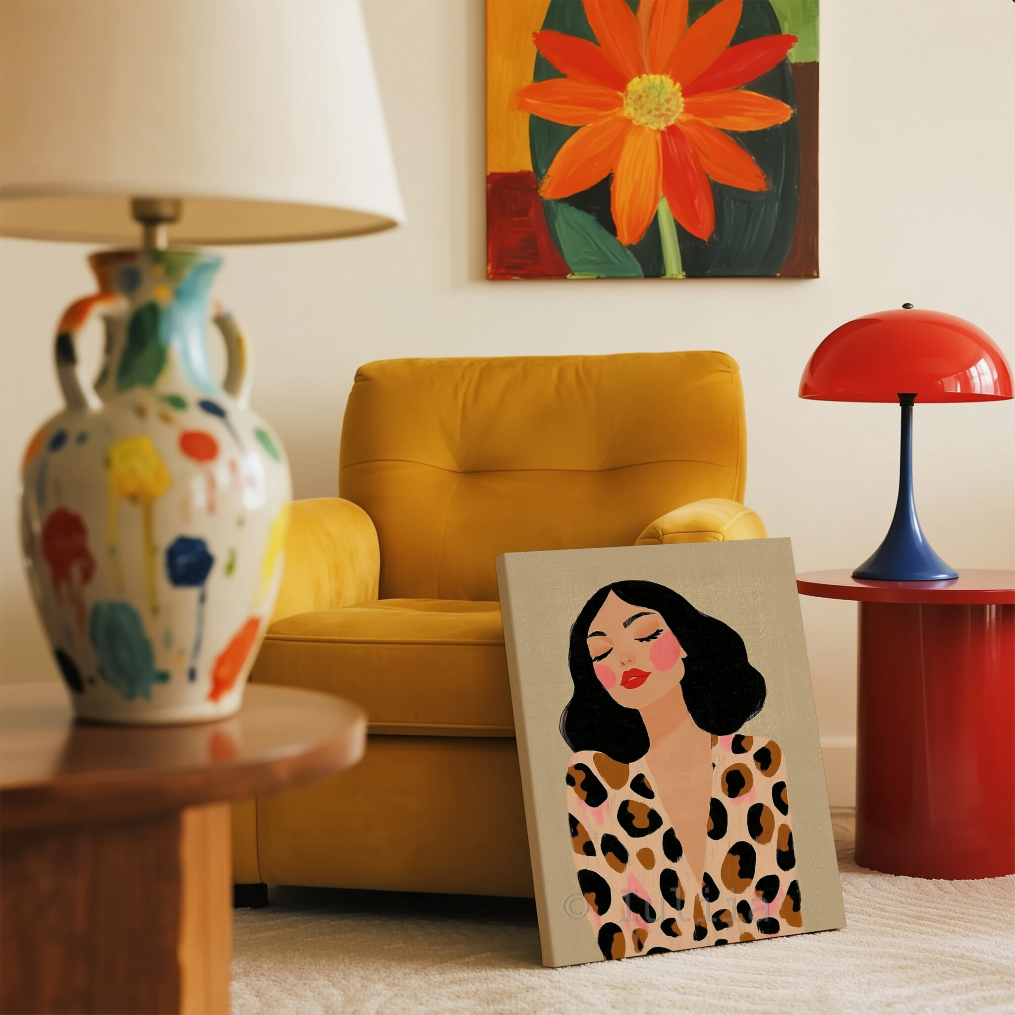 Elegant Woman Portrait Canvas, Modern Female Wall Art, Minimalist Fashion Print Artwork, Contemporary Bedroom Living Room Decor - photo #11