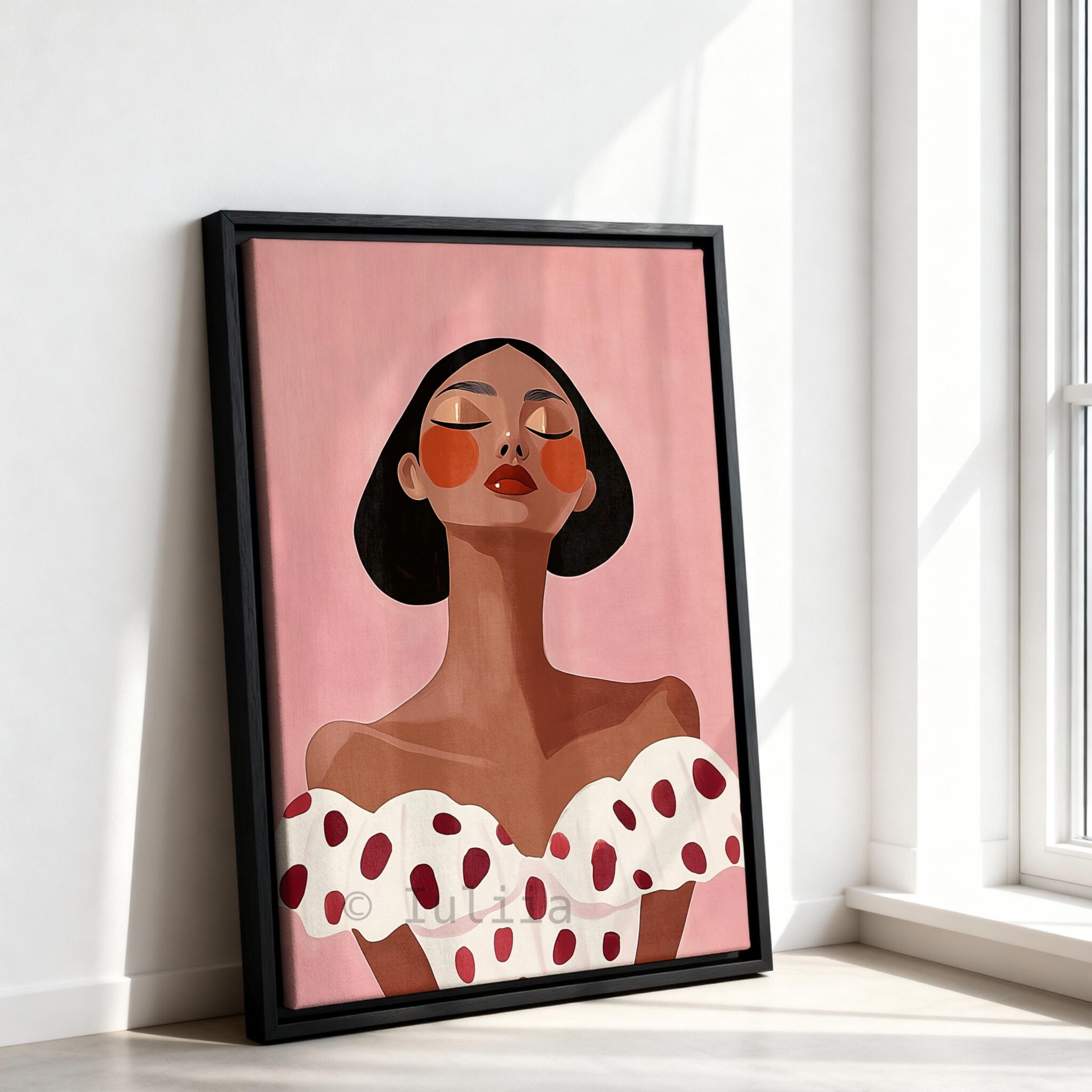 Elegant Woman Canvas Art, Minimalist Pink Portrait Triptych, Contemporary Feminine Wall Decor, Statement Artwork for Chic Bedroom Living Room - photo #11